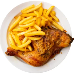 Muslo de Pollo ¼ Cuarto con Patatas