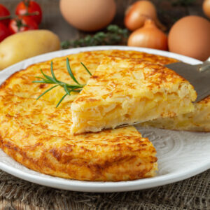 Tortillas de Patatas con Cebolla